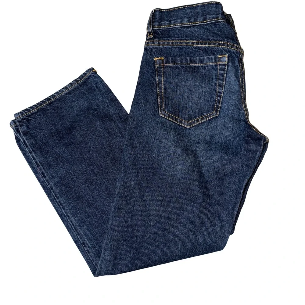 Old Navy Boys Jeans Size‎ 10 Regular Straight Dark Wash Pants adjustable waist